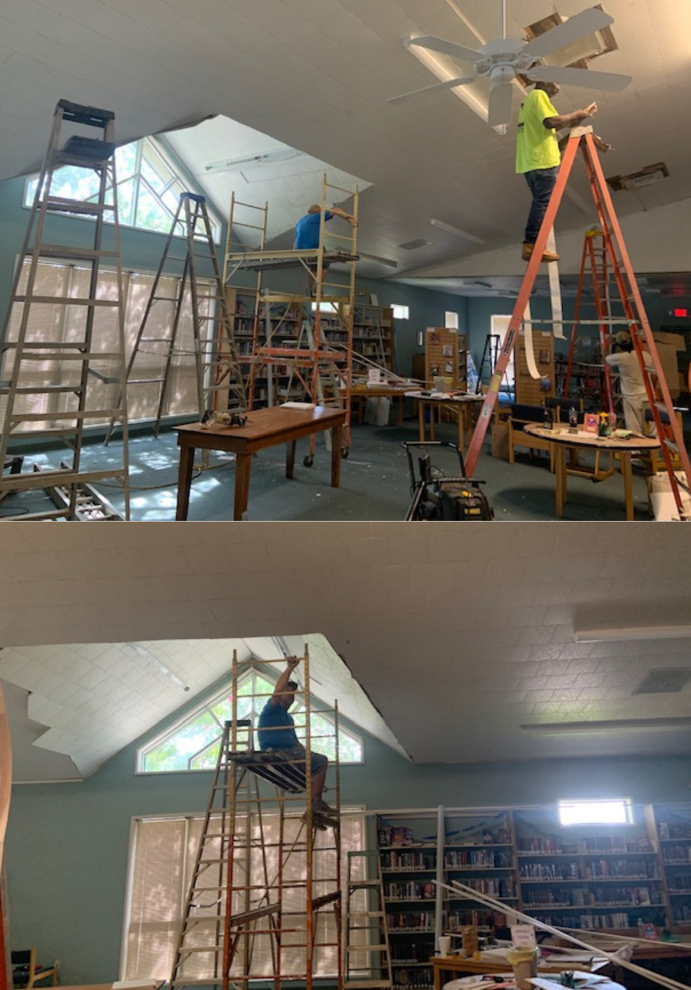 Image of Dumas Branch Ceiling repairs