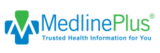 Logo for Medlineplus.gov online.
