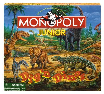 Monopoly Junior Dig'n Dinos game box
