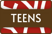 Teens department landing page hover background
