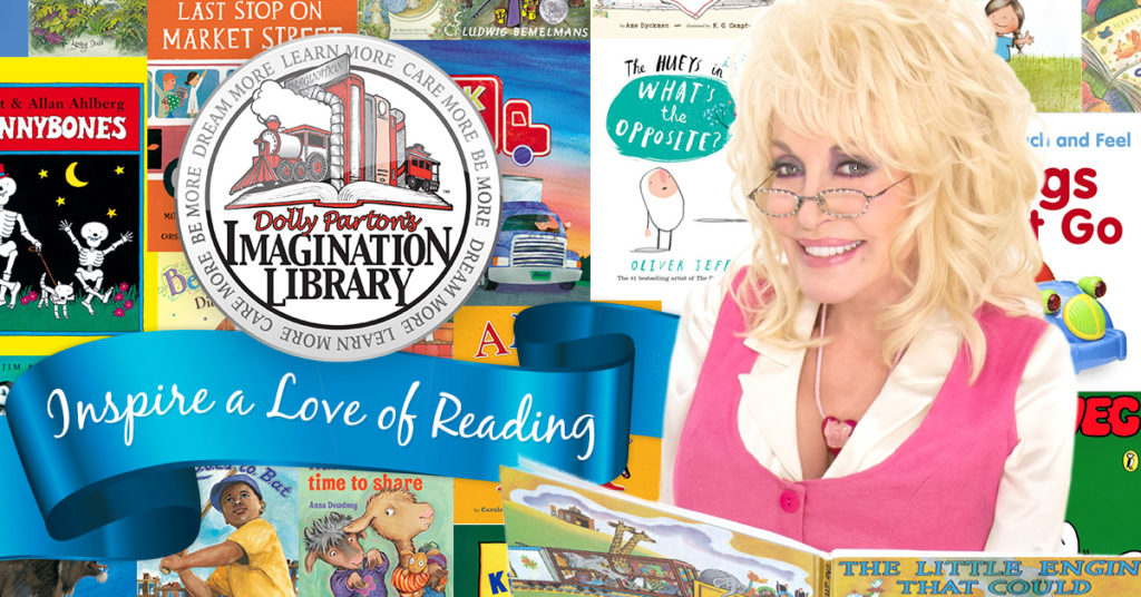 Image and Logo of the Dolly Parton Imagination Library