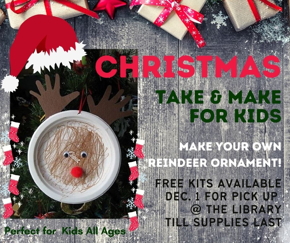 Kids Reindeer Take & Make Kit available beginning December 1