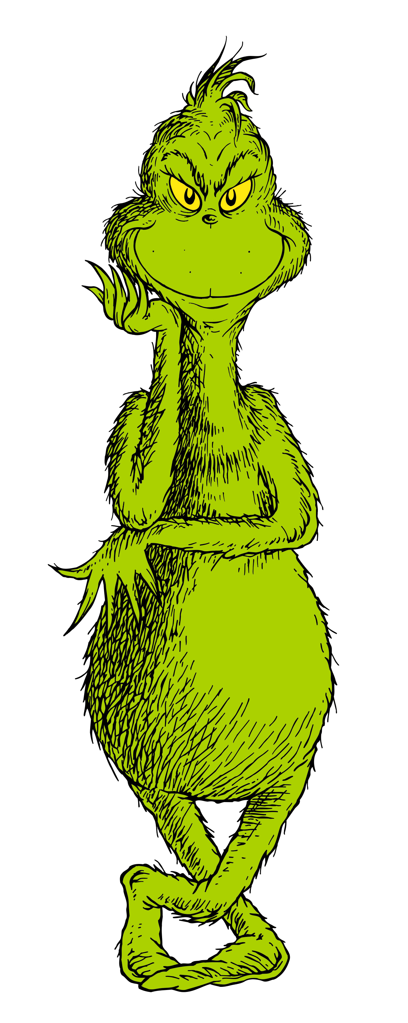 image of the original Grinch from Dr. Seuss' "How the Grinch Stole Christmas"