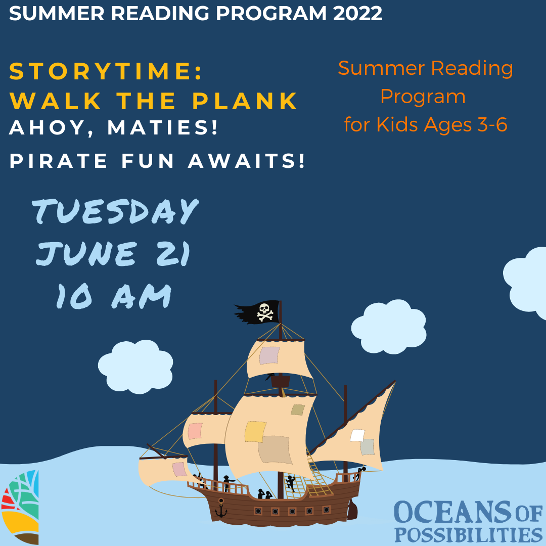 Summer Reading Program Pirate Storytime Ages 3-6
