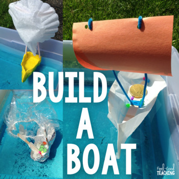 DIY boats in a water pool, floating.
