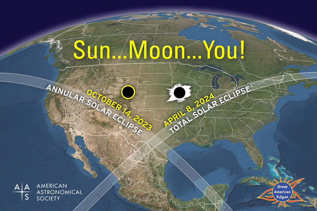 Image of map for solar eclipse