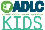 Logo for Arkansas Digital Library Consortium Kids e-materials.