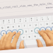Logo for keybr.com with fingers typing on keyboard.
