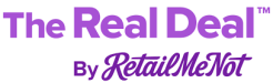 Logo for the Real Deal by RetailMeNot online.