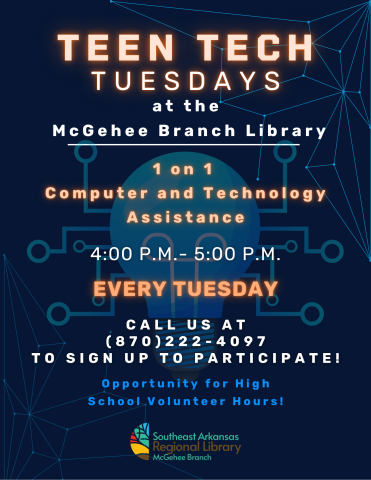 TEEN TECH TUESDAY Flyer