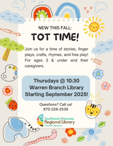 Tot Time Ages 3 & Under