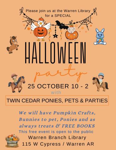 Join us on Saturday, 10/25/25 from 10-2 for petting zoo and treats!
