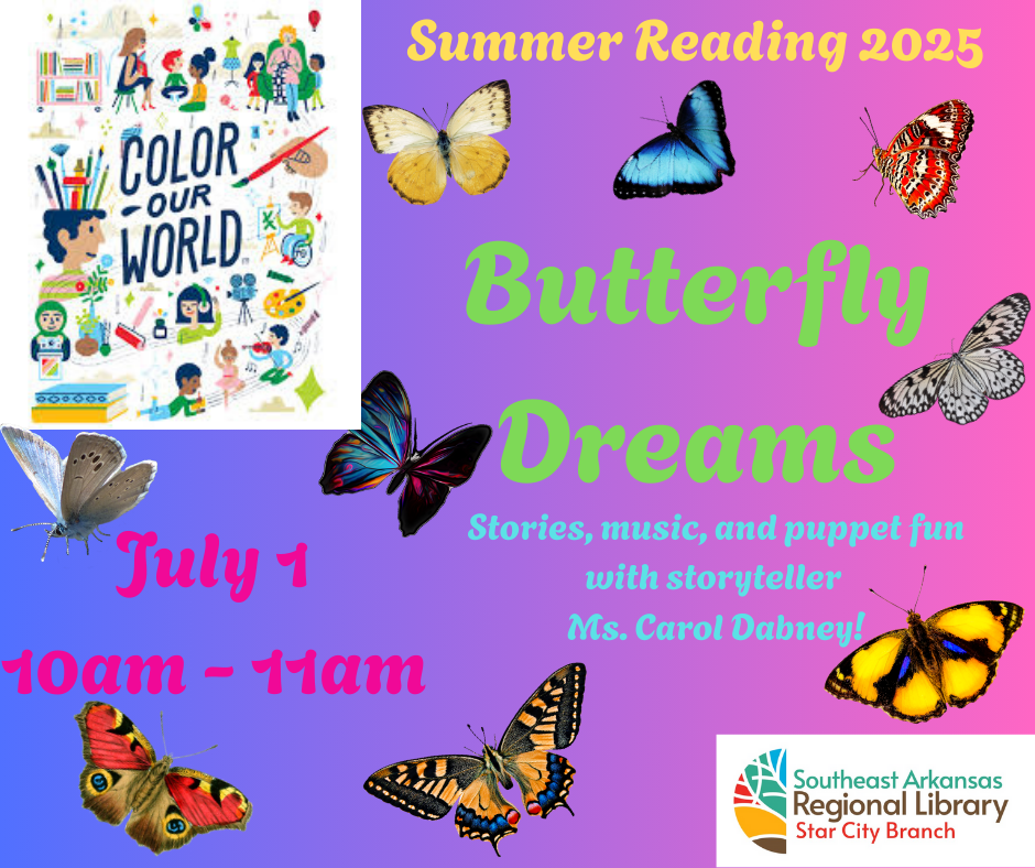 Different color butterflies with a pink and purple background