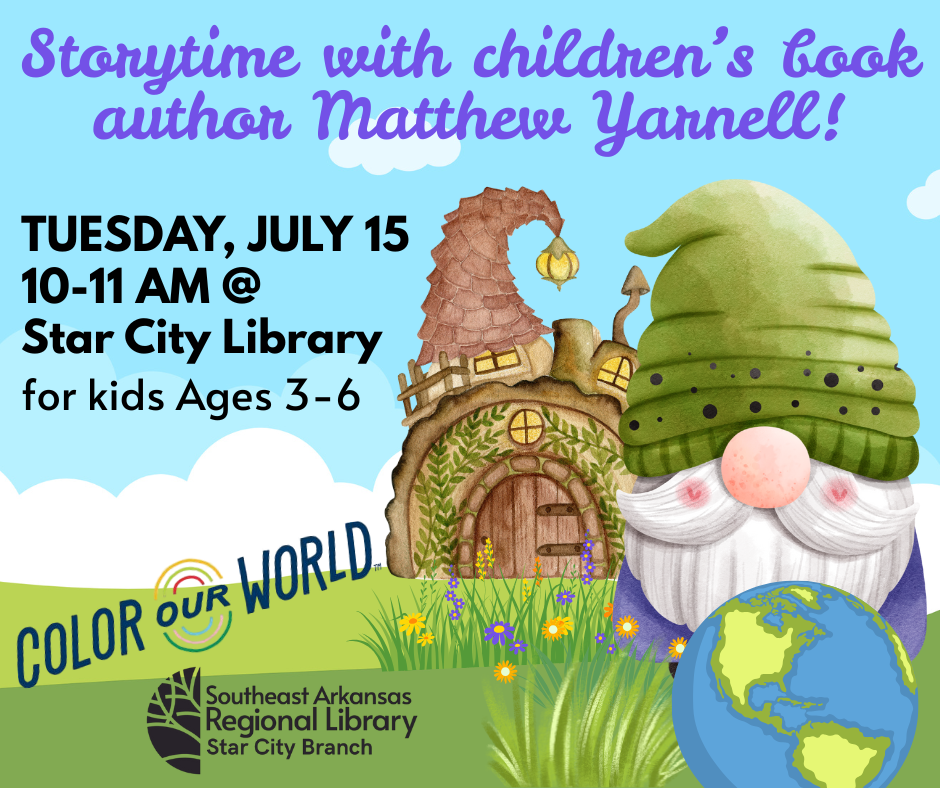 Advertisement with a gnome and a gnome house