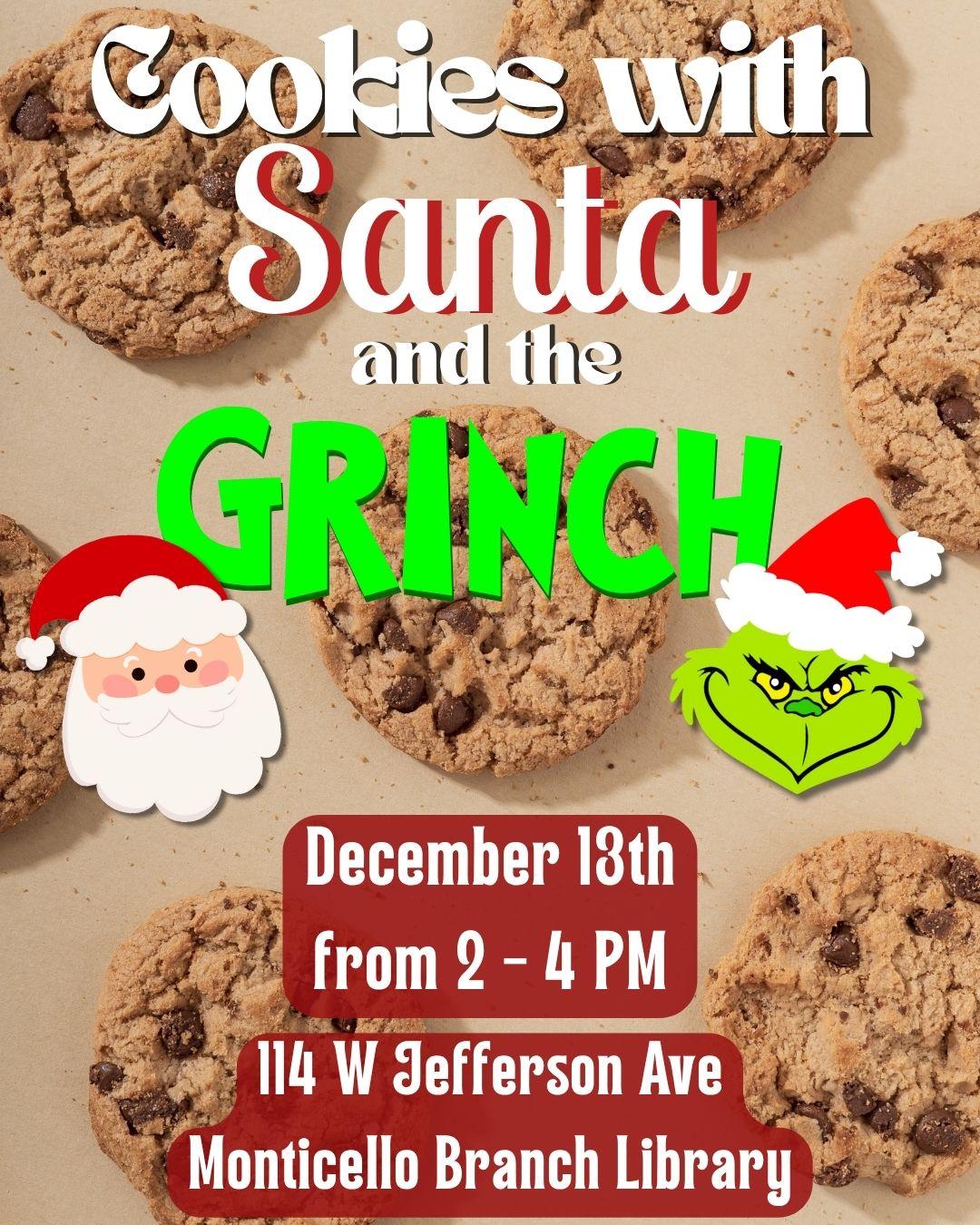 Cookies with Santa and the Grinch