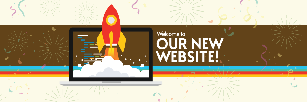 Welcome to our new website! Rocket laptop