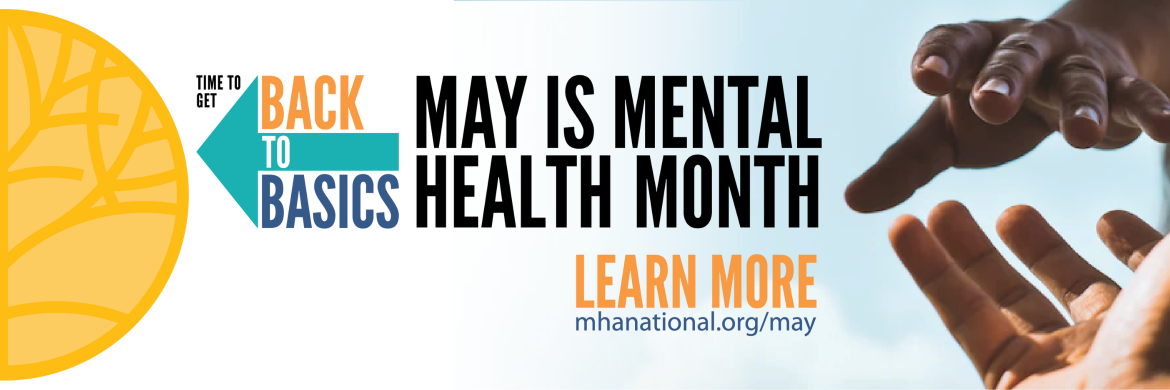 Banner for Mental Health Month