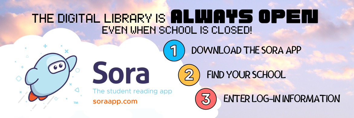 Image of banner for sora reading app for students