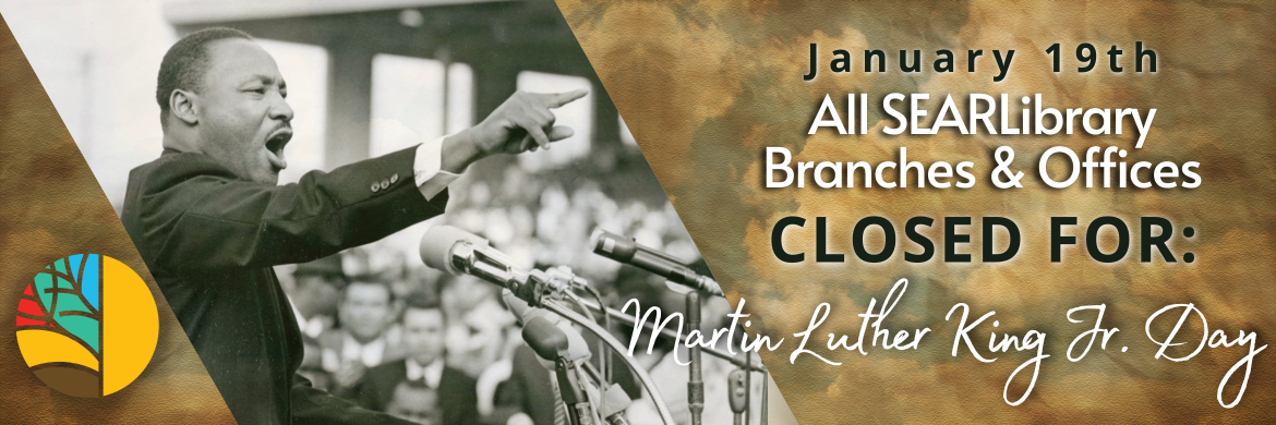 Image of banner for library closing