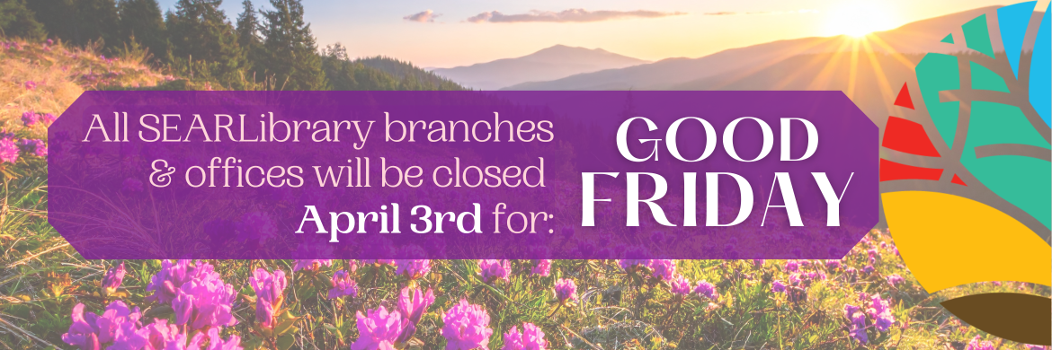 Banner for library closing